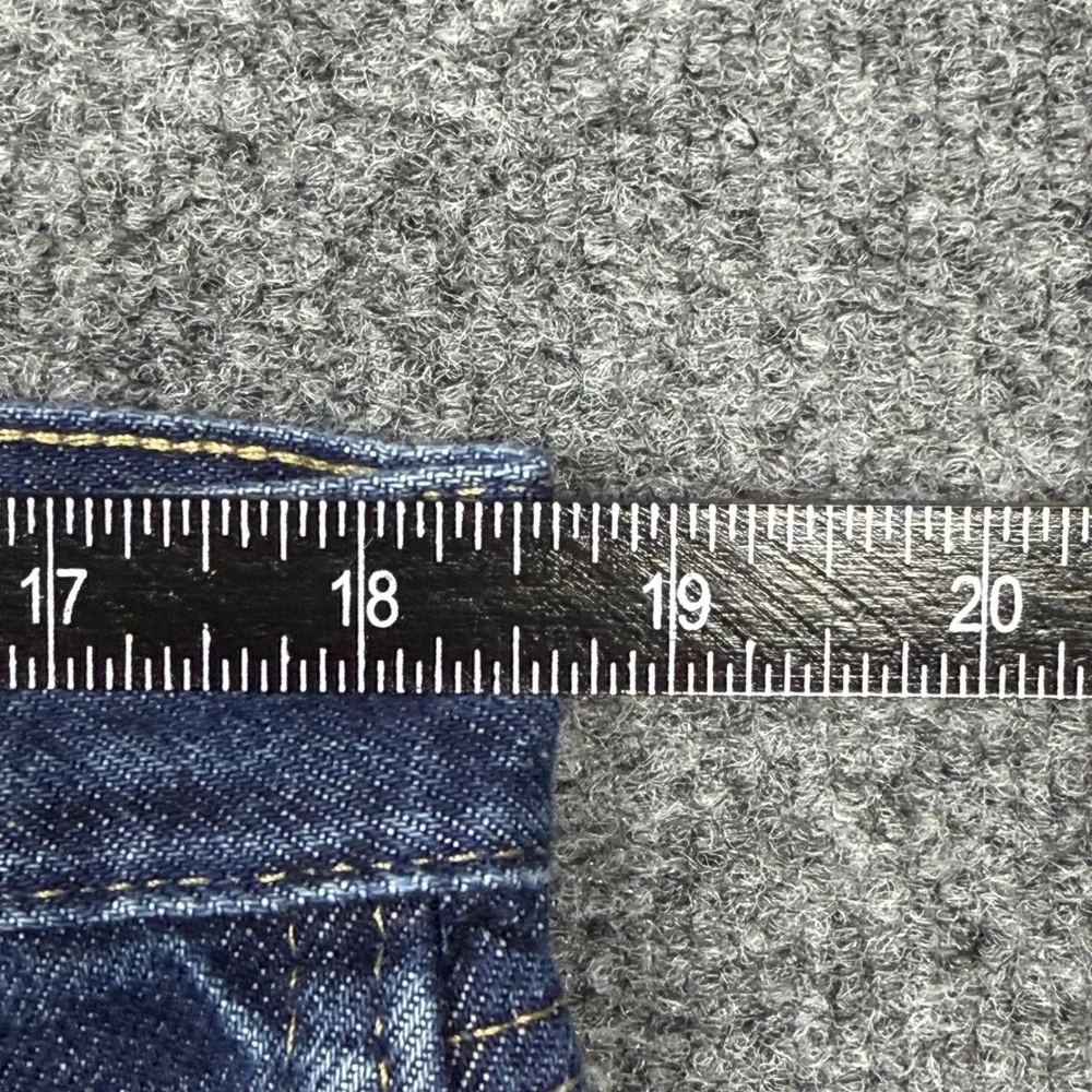 Wrangler Authentic Jeans Mens 38x30 Regular Fit Dark Wash Denim 96501MR